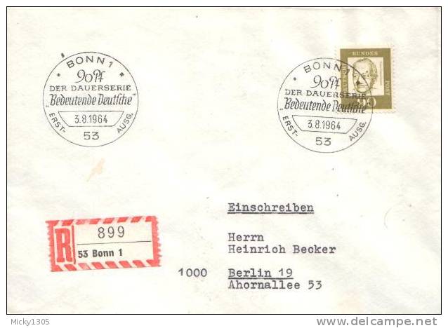 Germany  - Mi-Nr 360 FDC (x134)- - 1961-1970