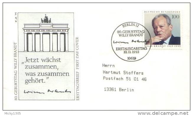 Germany  - Mi-Nr 1706 FDC (x143)- - 1991-2000