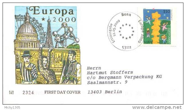 Germany  - Mi-Nr 2113 FDC (x145)- - 1991-2000