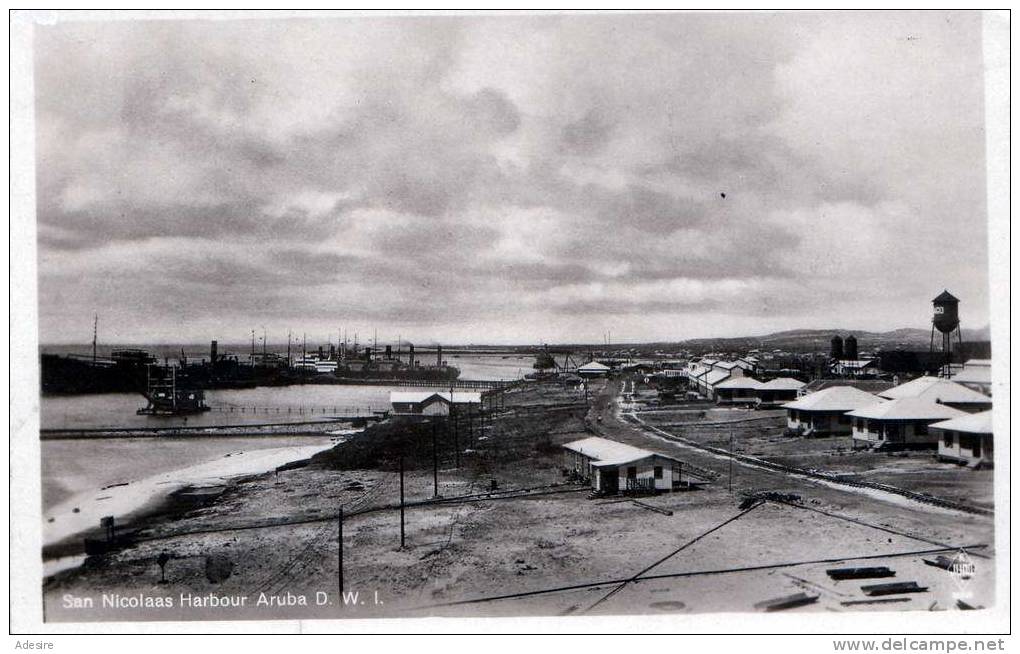 ARUBA, San Nicolaas Harbor Aruba D.W.I., Niederländische Antillen, Um 1930 - Sonstige & Ohne Zuordnung