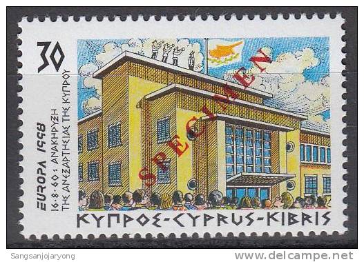 Specimen, Cyprus Sc919 Europa, Festival, Holiday - 1998