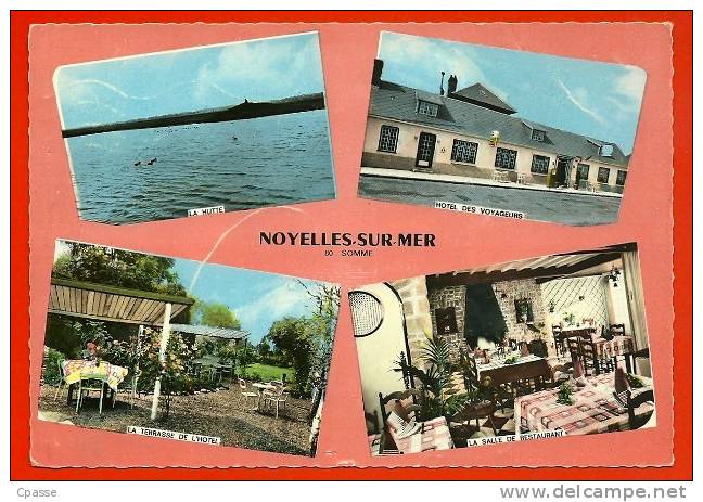 CPSM 80 NOYELLES-Sur-Mer Somme (Hôtel Des VOYAGEURS) - Multi Vues Multiples Combier Multivues - Noyelles-sur-Mer