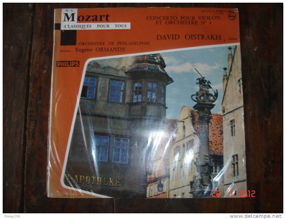 Mozart, Concerto Pour Violon Et Orchestren°4 ,orchestre De Philadelphie,Violon:David Iistrakh - Special Formats