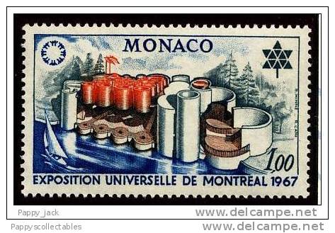 MONACO 1967 Expo 67 Montreal World Fair Exposition  PERF  MNH - 1967 – Montréal (Canada)