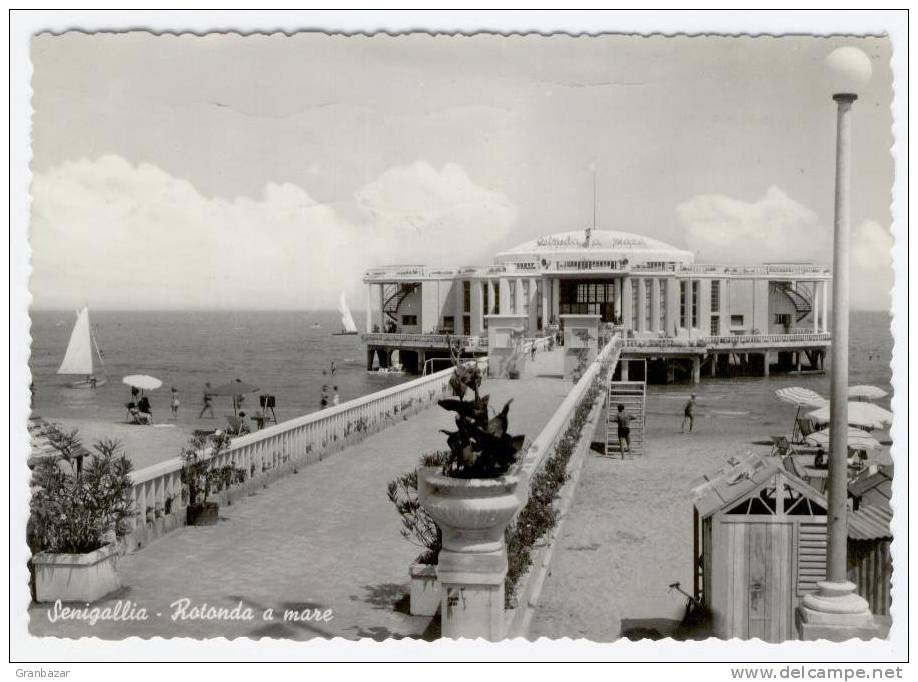 SENIGALLIA, ROTONDA A MARE, B/N, VG 1957   **//** - Senigallia