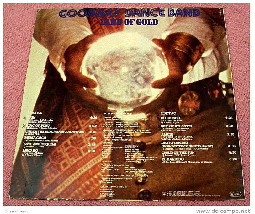 LP  Goombay Dance Band  -  Land Of Gold  ,  12 Titel 1980  ,  CBS Schallplatten GmbH - Disco, Pop