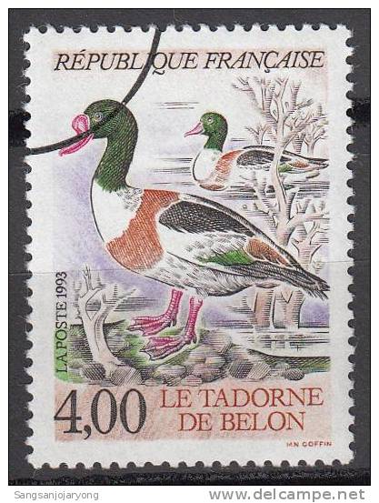 Specimen, France Sc2322 Water Bird, Duck, Tadorne De Belon, Canard - Entenvögel