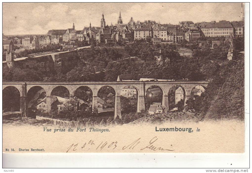 LUXEMBOURG Vue Prise Du Fort Thüngen - Autres & Non Classés