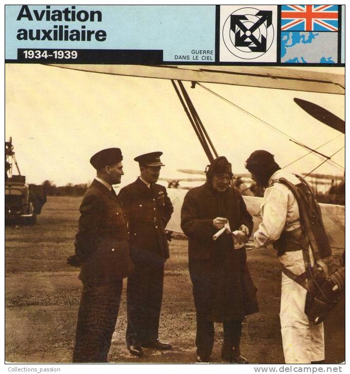 Image , Militaria , Churchill , Ganté , Rend Visite à Un Groupe De Volontaires De L´Air , En 1938 , Aviation - Vliegtuigen