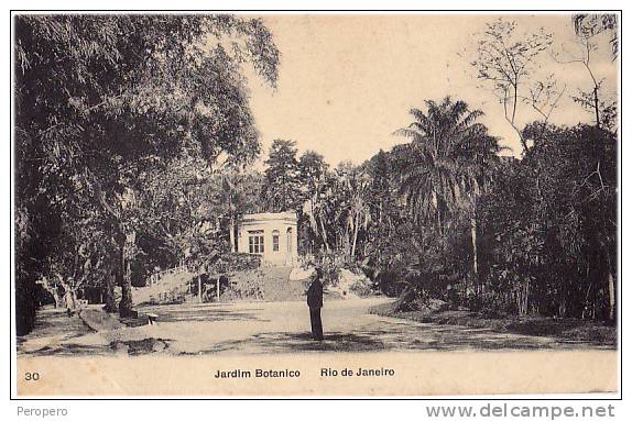 AK BRAZILIEN BRAZIL RIO DE JANEIROJARDIN BOTANICO Nr.30.  RIDEIRO- TRAVESSA AMEROSINA N.1.  OLD POSTCARD 1910 - Rio De Janeiro