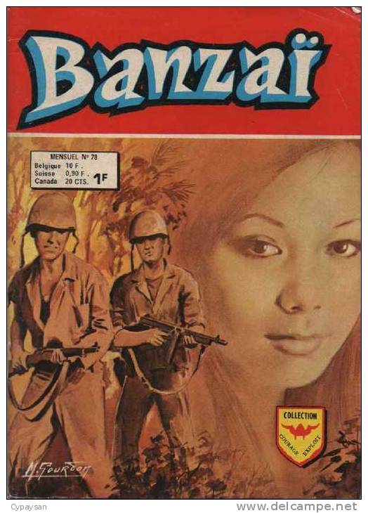 BANZAI BANZAî N° 78 BE AREDIT 07-1975 - Arédit & Artima