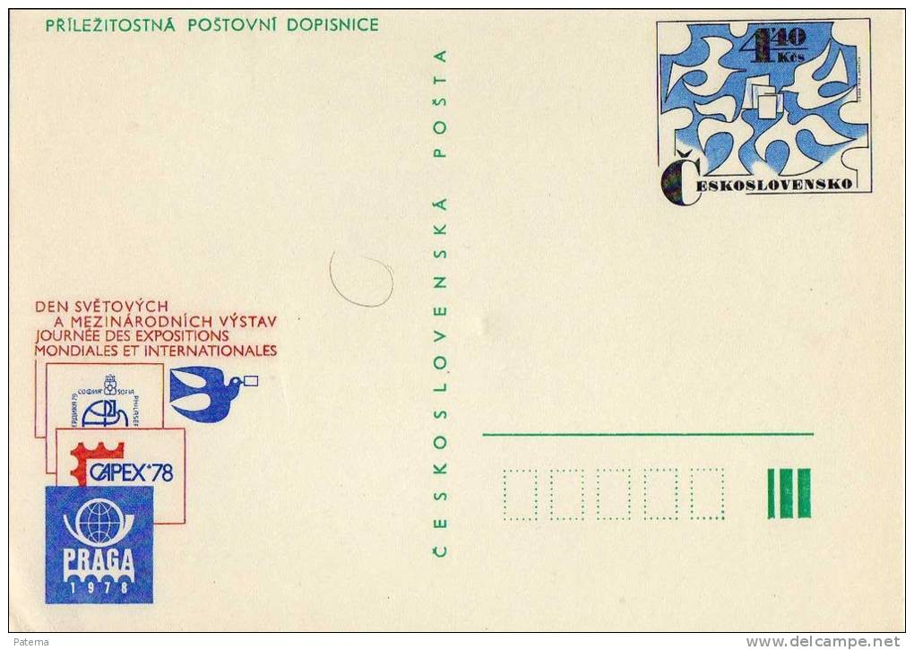 Entero Postal, Capex 1978,   Checoslovaquia - Ansichtskarten