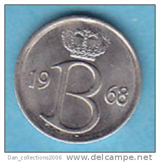 LOT N° 00175 *BAUDOUIN*25 CENTIMES*1968 (FR) - 25 Cent