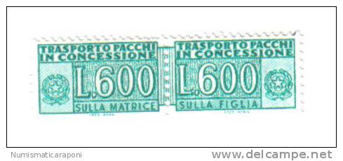 600 LIRE TRASPORTO PACCHI IN CONCESSIONE 1979 **  COD FRA.73 - 1971-80:  Nuovi