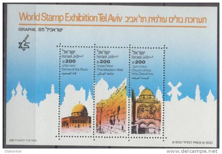 1985 Israphil World Stamp Exhibition MS Bale MS 29-31 / Sc 907-9 / Mi Block 28-30 MNH/neuf/postfrisch [gra] - Blocs-feuillets