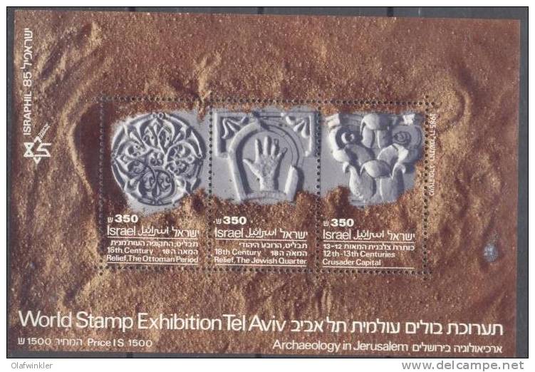 1985 Israphil World Stamp Exhibition MS Bale MS 29-31 / Sc 907-9 / Mi Block 28-30 MNH/neuf/postfrisch [gra] - Blocs-feuillets