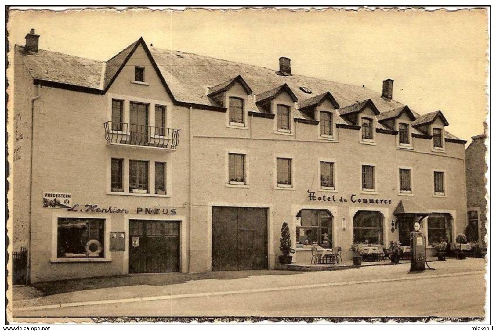 MAISSIN-HOTEL DU COMMERCE-POMPE A ESSENCE SHELL-GARAGE HENRION-PNEUS MICHELIN-VREDESTEIN - Paliseul