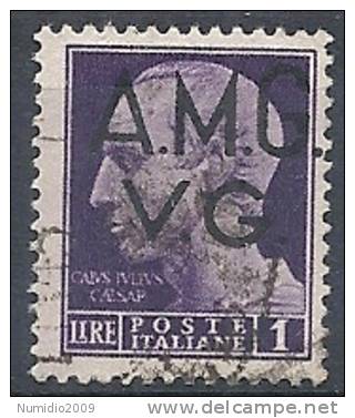 1945-47 TRIESTE AMG VG USATO IMPERIALE 1 LIRA - RR10087-3 - Gebraucht