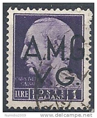 1945-47 TRIESTE AMG VG USATO IMPERIALE 1 LIRA - RR10087-4 - Usados