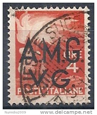 1945-47 TRIESTE AMG VG USATO DEMOCRATICA 4 LIRE - RR10088-2 - Gebraucht