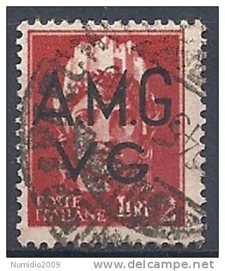 1945-47 TRIESTE AMG VG USATO IMPERIALE 2 LIRE - RR10088-7 - Oblitérés