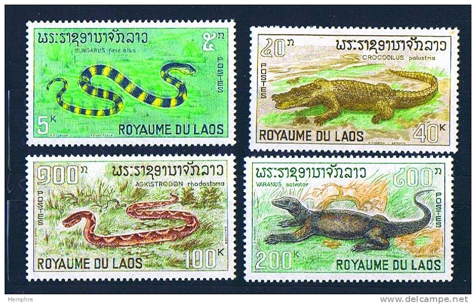 1964  Reptiles  Série Complète  Neuve Sans Charnière  **  MNH - Laos