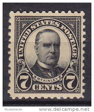 United States 1923 Mi. 269 PA     7 C William McKinley Perf. 11 MH* - Ungebraucht