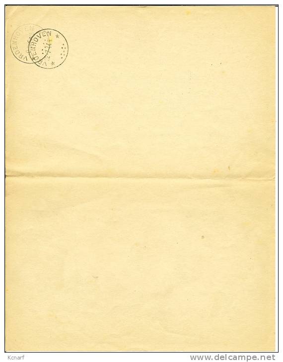 TELEGRAM ( Télégramme ) B. 8(v) De AUBEL Avec Cachet Relais De VROENHOVEN 1944 - Telegrams