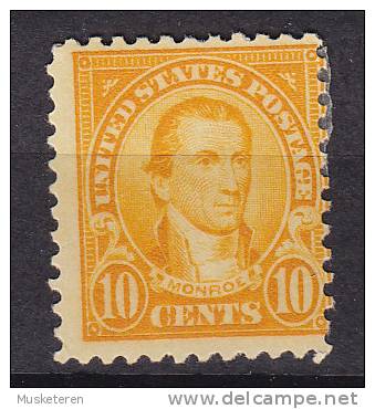 United States 1923 Mi. 272 PA     10 C James Monroe Perf. 11 MH* - Unused Stamps