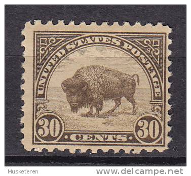 United States 1923 Mi. 281 PA     30 C Bison Buffalo Perf. 11 MH* - Ungebraucht