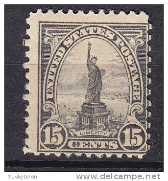 United States 1931 Mi. 277 W2 F     15 C Statue Of Liberty Perf. 11 X 10½, MH* - Unused Stamps