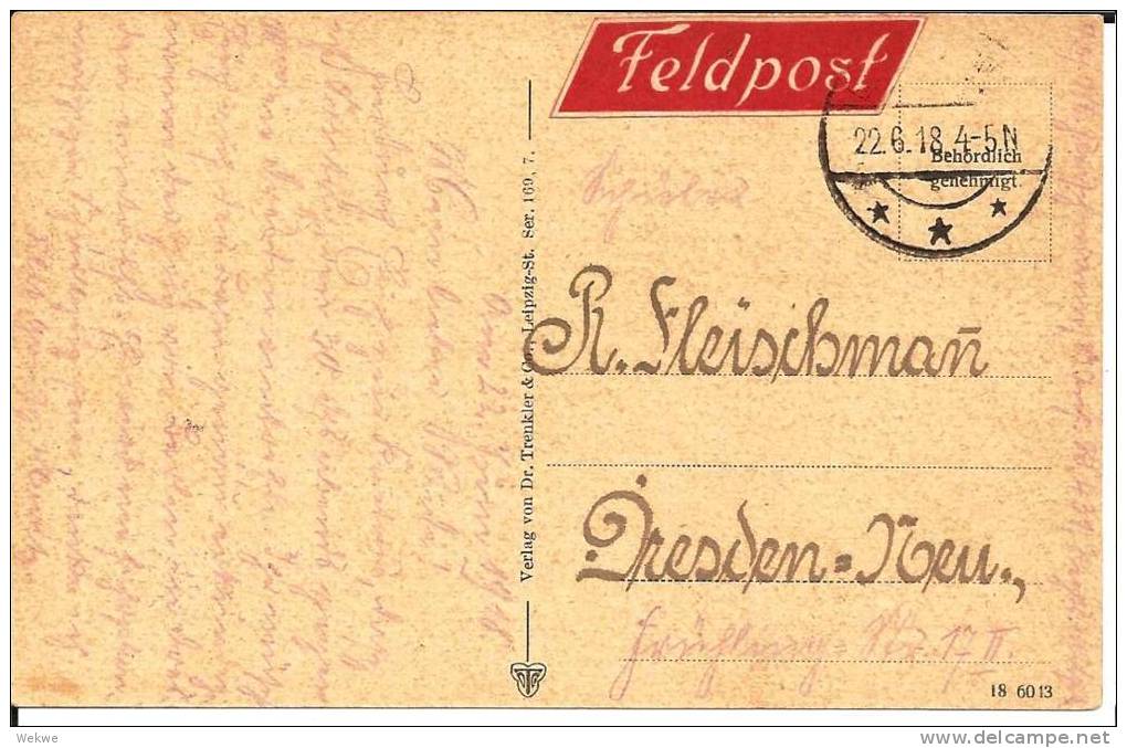 Let079/ Dorpat 1918. Engelsbrücke (Feldpost) - Lettonie