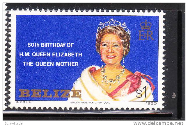 Belize 1980 Queen Mother Elizabeth 80th Birthday Omnibus MNH - Belize (1973-...)