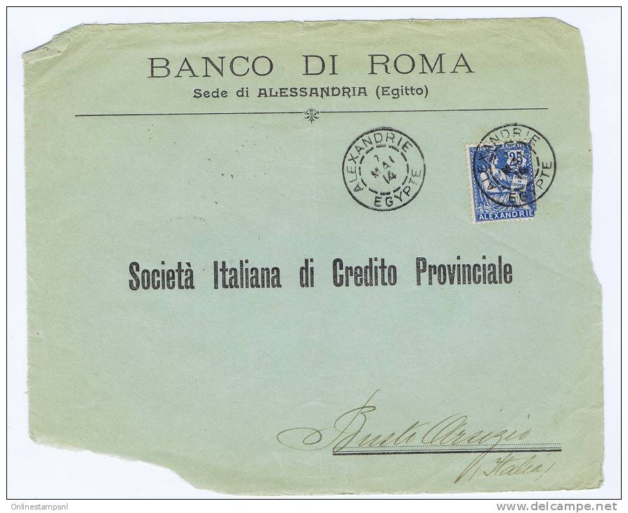 France Alexandrie , R  Lettre  A Busto-Arsizio Italy, Only Front Of Cover!! - Lettres & Documents