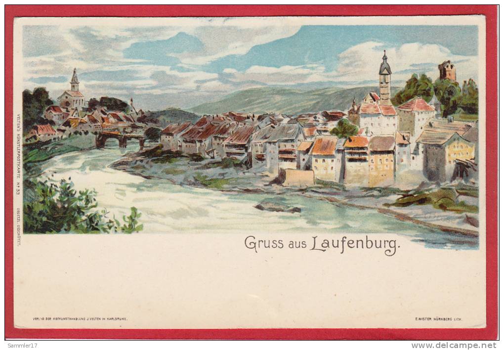LAUFENBURG, LITHO 1897 / 1905 - Laufenburg 