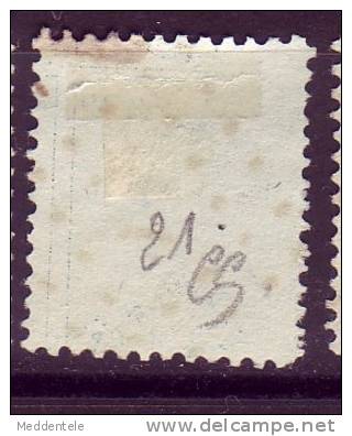 Belgique N°15a (dent 13.5x12.5) N° Planche 21 - 1863-1864 Medallones (13/16)