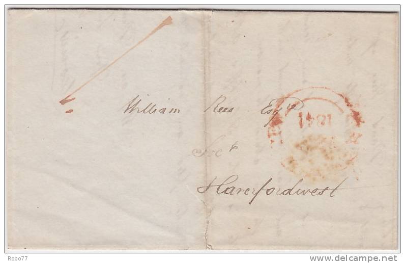 1841 USA Letter Sent To Haverfordwest.  (L07003) - …-1845 Prefilatelia