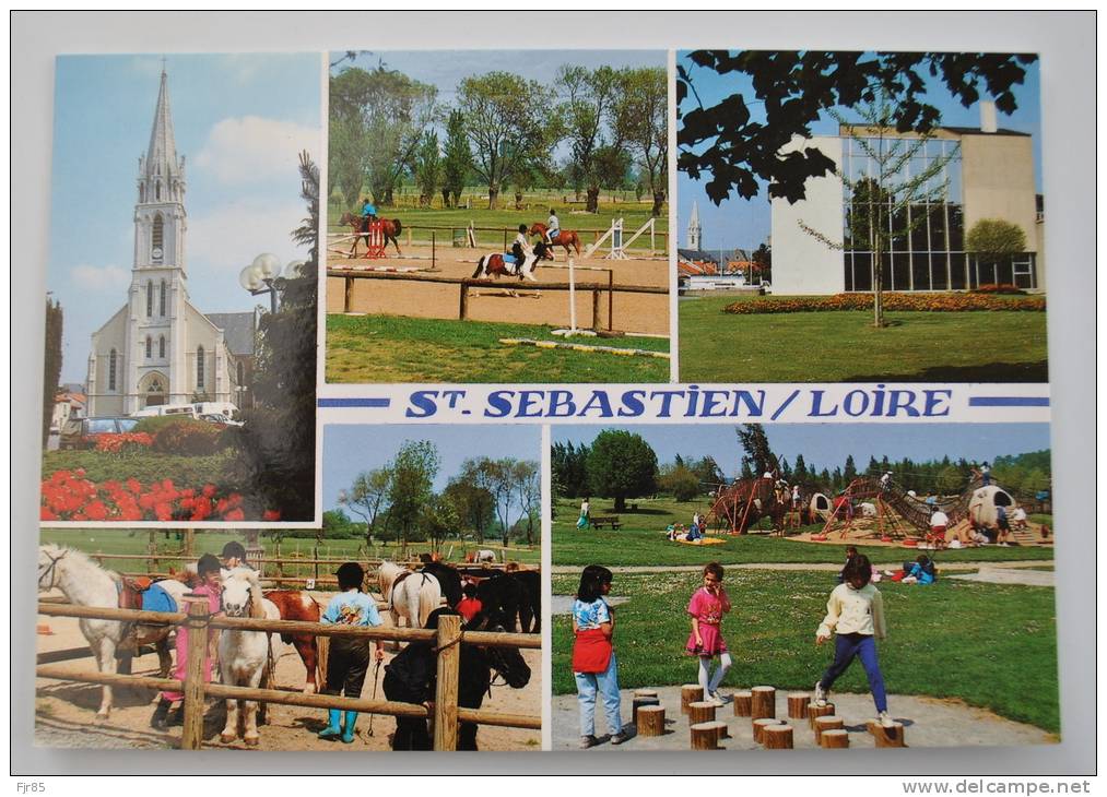 SAINT SEBASTIEN SUR LOIRE  L EGLISE L HOTEL DE VILLE LES ESPACES VERTS - Saint-Sébastien-sur-Loire