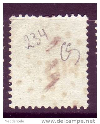 Belgique N°15a (dent 13.5x12.5) N° Planche 234 - 1863-1864 Medaillen (13/16)