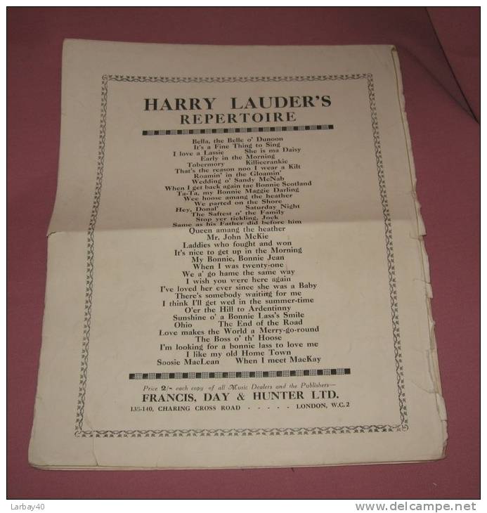 Partition Chanson - It S Fine Thing To Sing - Harry Lauder - Autres & Non Classés