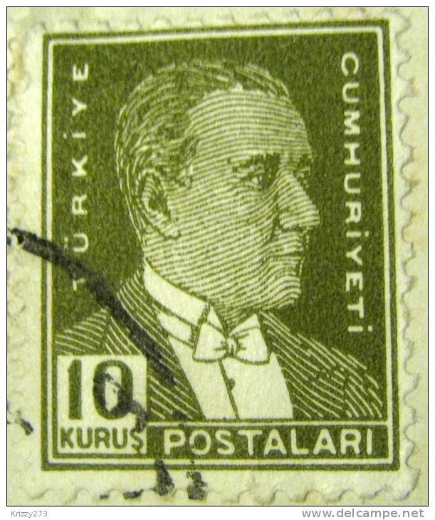 Turkey 1931 Kemel Ataturk 10k - Used - Oblitérés