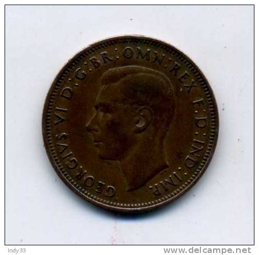 - GRANDE BRETAGNE . 1/2 P. 1944 . - C. 1/2 Penny