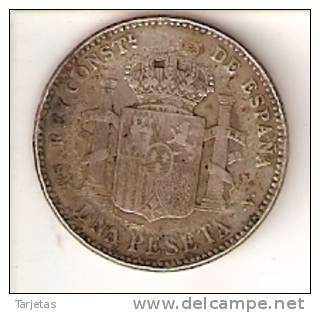 MONEDA DE PLATA DE 1 PTA DE ALFONSO XIII DEL AÑO 1900 (5 GRAMOS) SILVER - First Minting