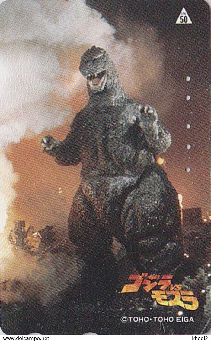 Télécarte JAPON/ 110-011 - CINEMA FILM - GODZILLA VS MOTHRA Dinosaure Dragon - MOVIE JAPAN Phonecard - Kino TK - 69 - Cinéma