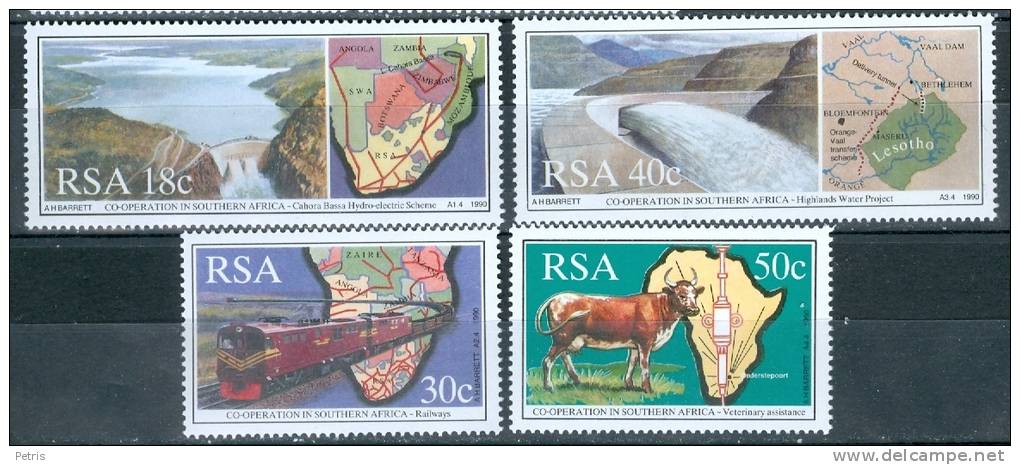 South Africa 1990 Railroad And  Dams MNH** - Lot. 776 - Nuovi