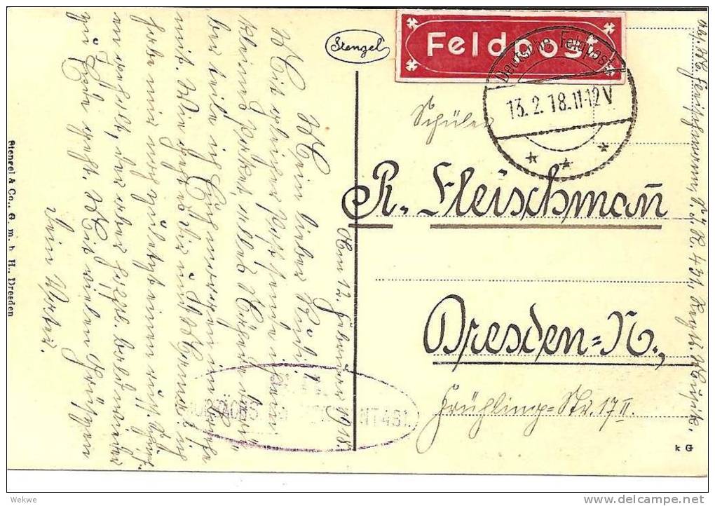 Let091/ Riga, Stadtschloss 1918 (Feldpost) - Lettland