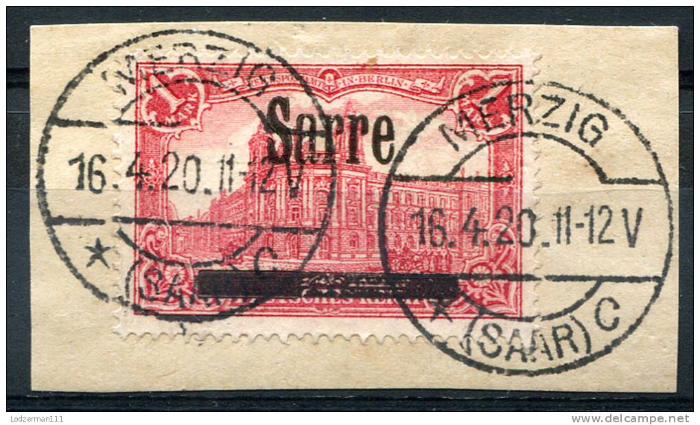 SAAR (Sarre) 1920 - Mi.17 I (Yv.19, Sc.17) On Strip (perfect) VF - Gebraucht
