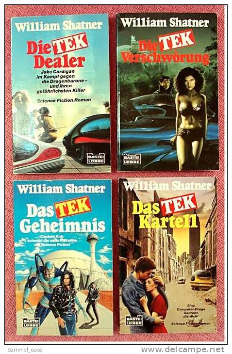 4 X TEK Science Fiction  William Shatner , Die Dealer - Das Kartell  Die Verschwörung - Das Geheimnis - Colis