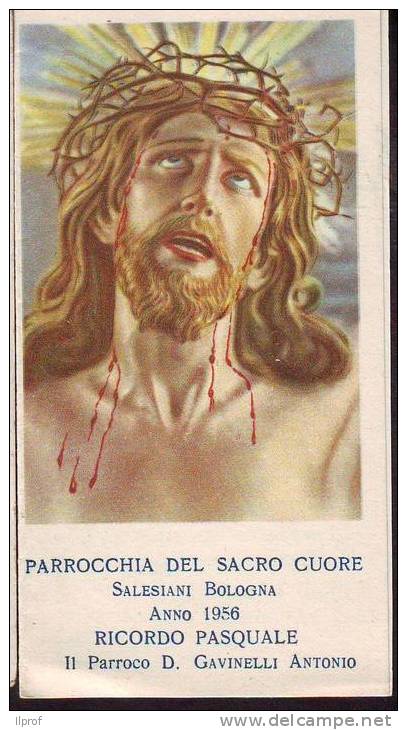 Santino Pasquale Salesiani Bologna 1956 (pieghevole Con Preghiere) - Religione & Esoterismo