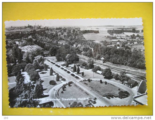 Brunssum Luchtfoto Plantsoen Staatsmijn Hendrik - Brunssum